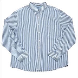 Izod Slim Fit M Striped Collared Button Up